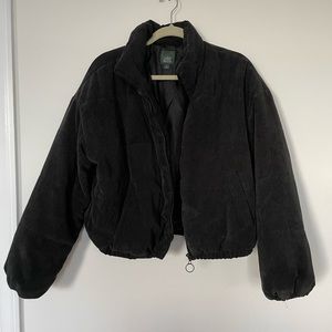Wild Fable black puffer zip up jacket